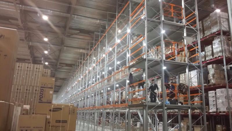 Складской комплекс. Мезонинный 5-ти этажный стеллаж
