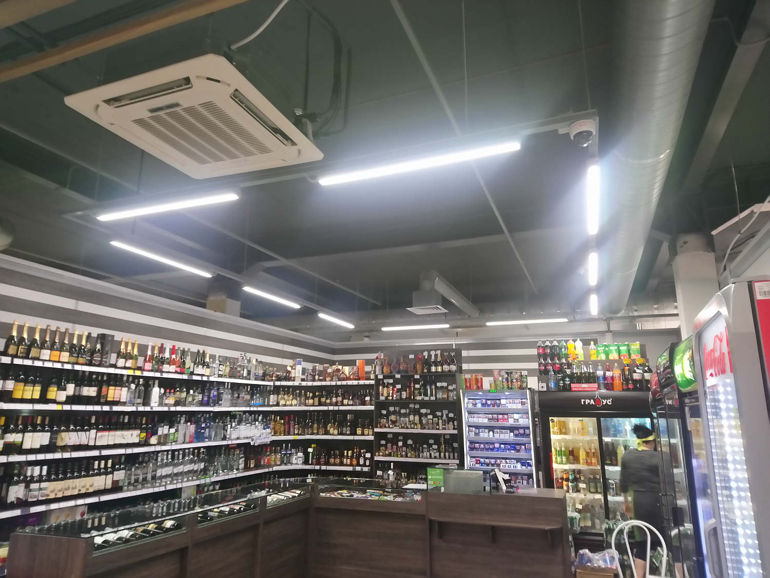 Освещение торговых помещений